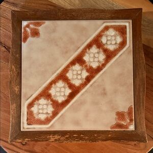 Vintage Handmade Italian Ceramic Tile Trivet